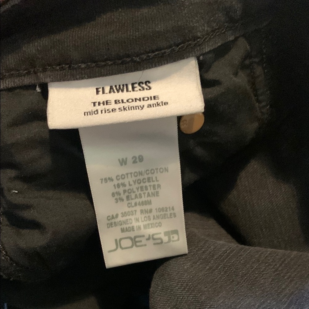 Joe's Jeans Black Denim - Picture 3 of 7